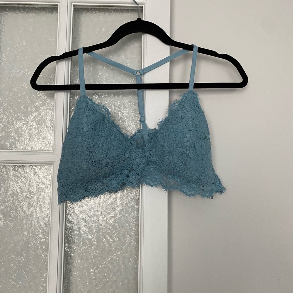 Aerie Lace Blue Lined Bralette